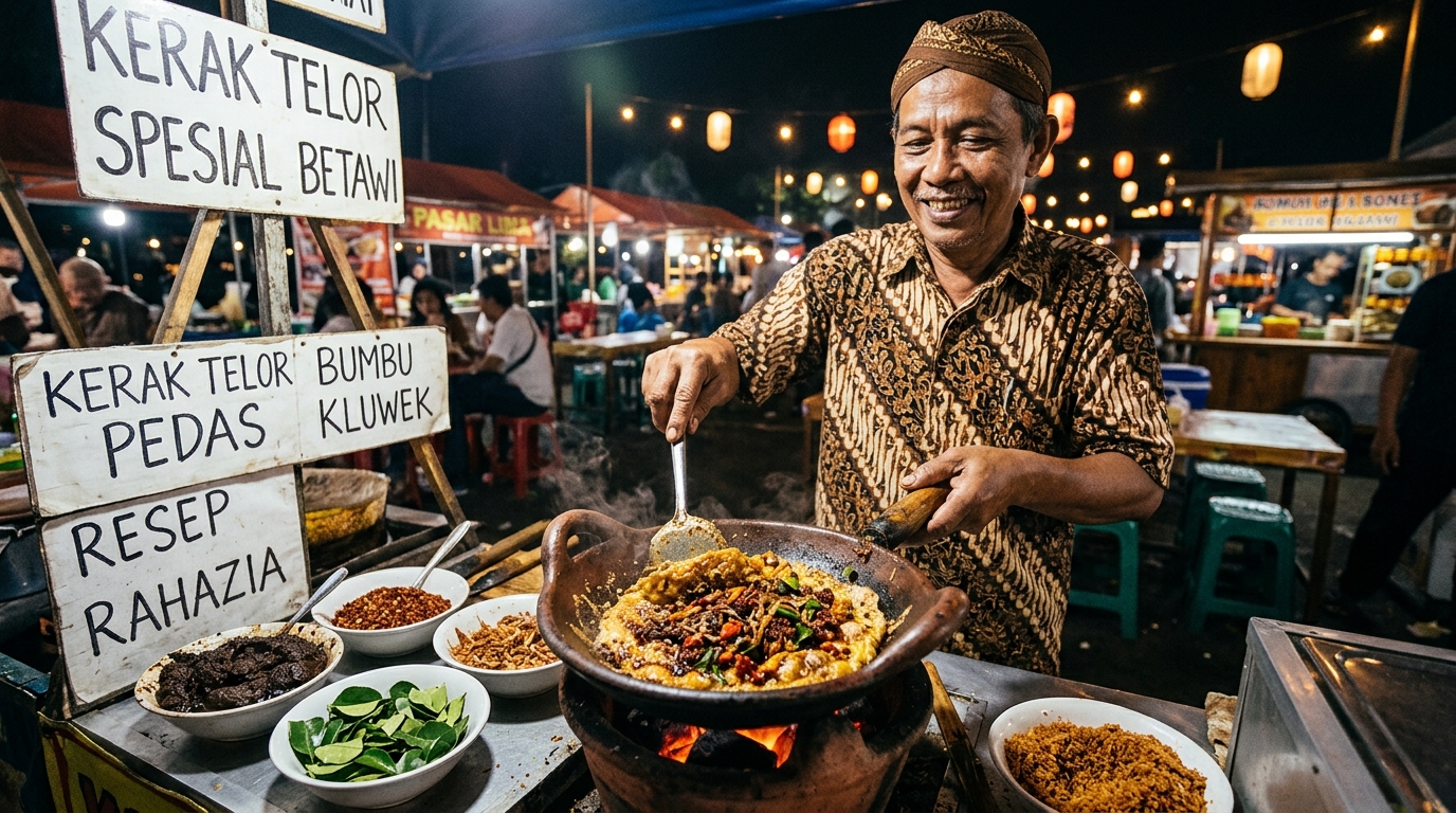 Kerak Telor Khas Bekasi